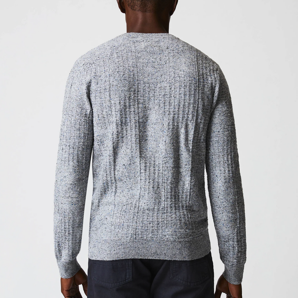 Billy Reid - Weave Sweater Crew - Light Grey Marled
