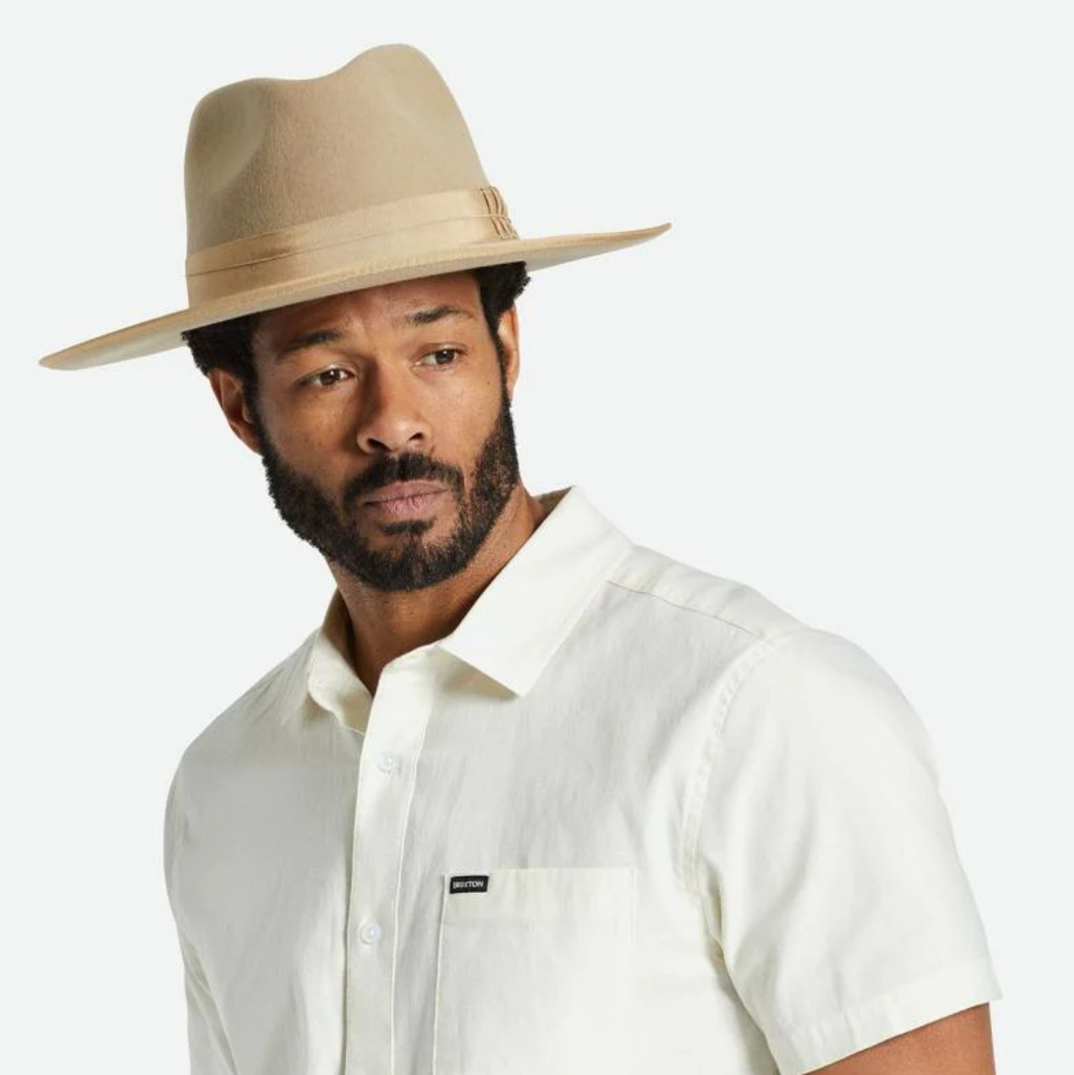 Brixton Reno Fedora Sand