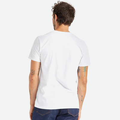 Brixton - Willie Nelson Again Road Short Sleeve Tee - White