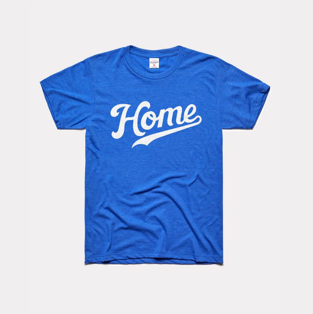 Charlie Hustle - Home Script T-Shirt - Royal Blue