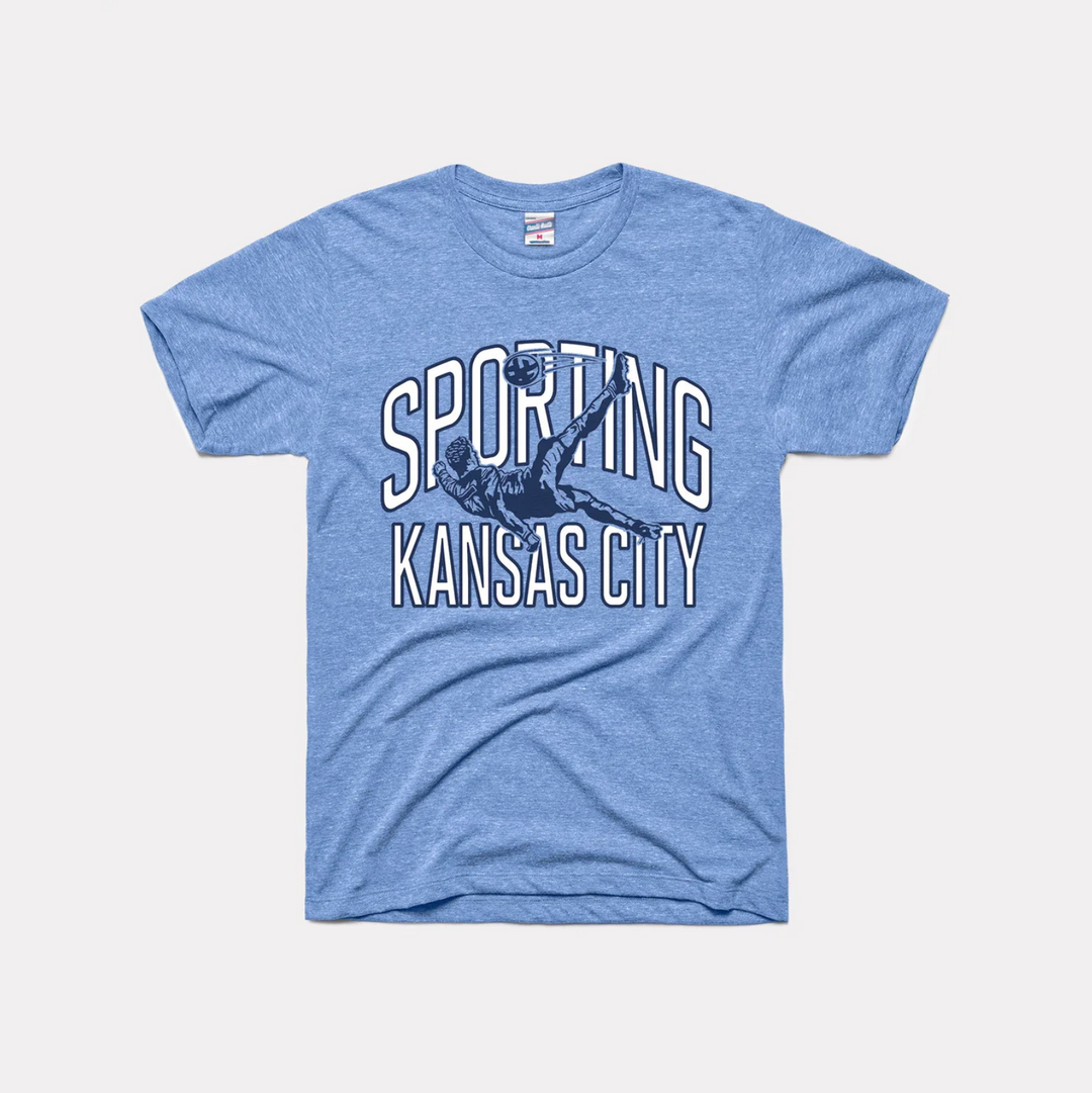 Charlie Hustle - Sporting Kansas City T-Shirt - Vintage Blue