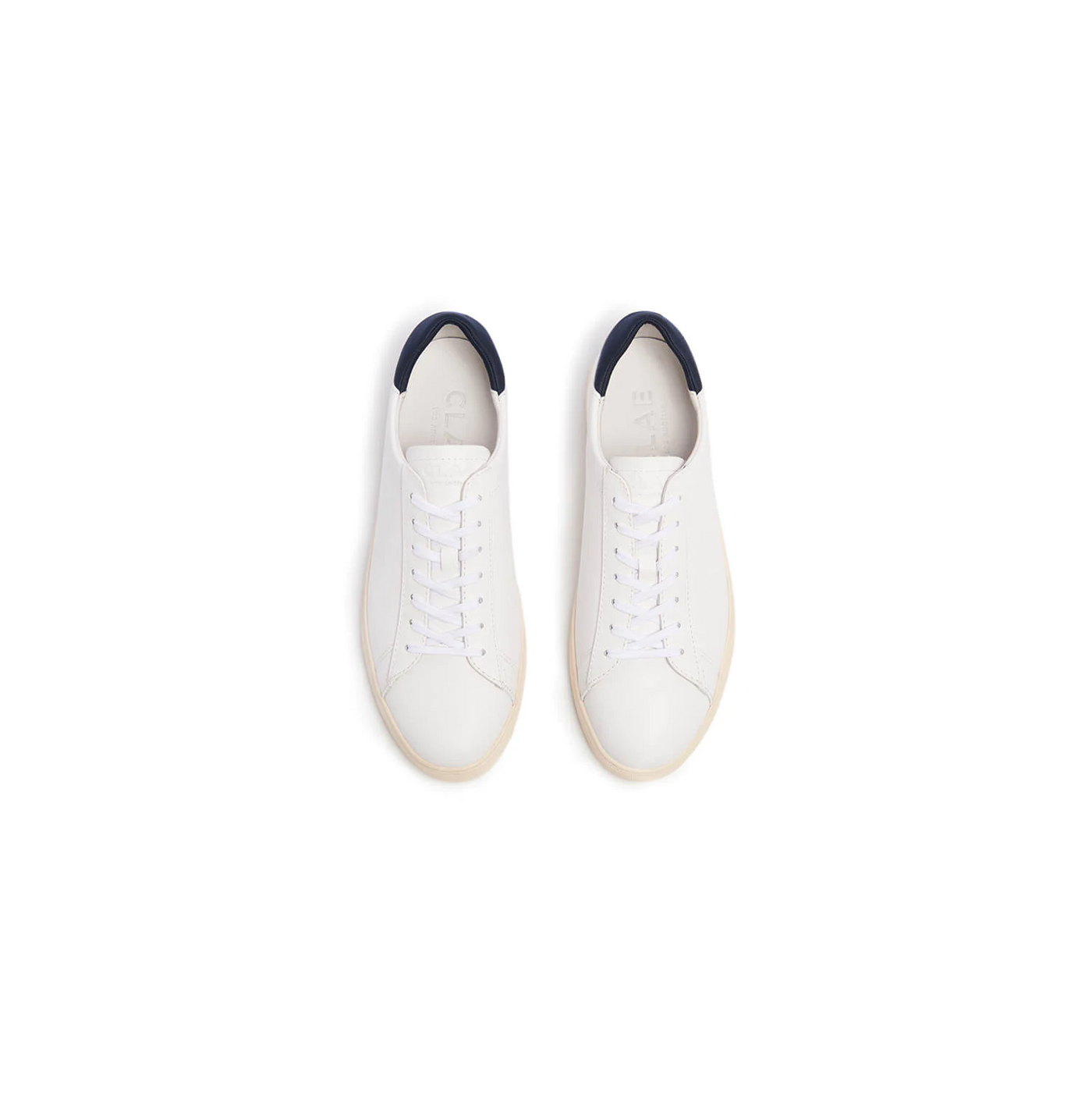 Clae - Bradley Sneaker - White Leather Navy