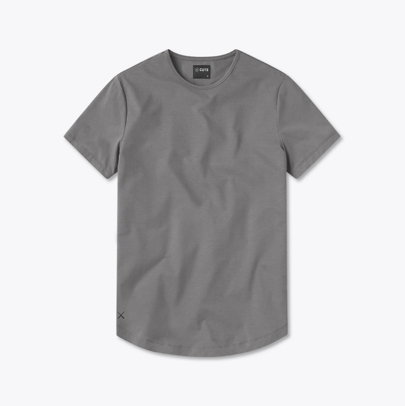 Cuts - Crew Curve-Hem T-Shirt - Wolf