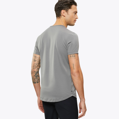 Cuts - Crew Curve-Hem T-Shirt - Wolf