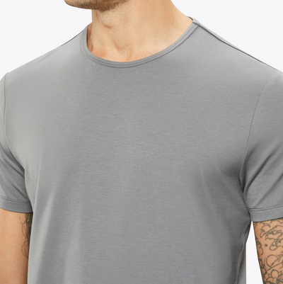 Cuts - Crew Curve-Hem T-Shirt - Wolf