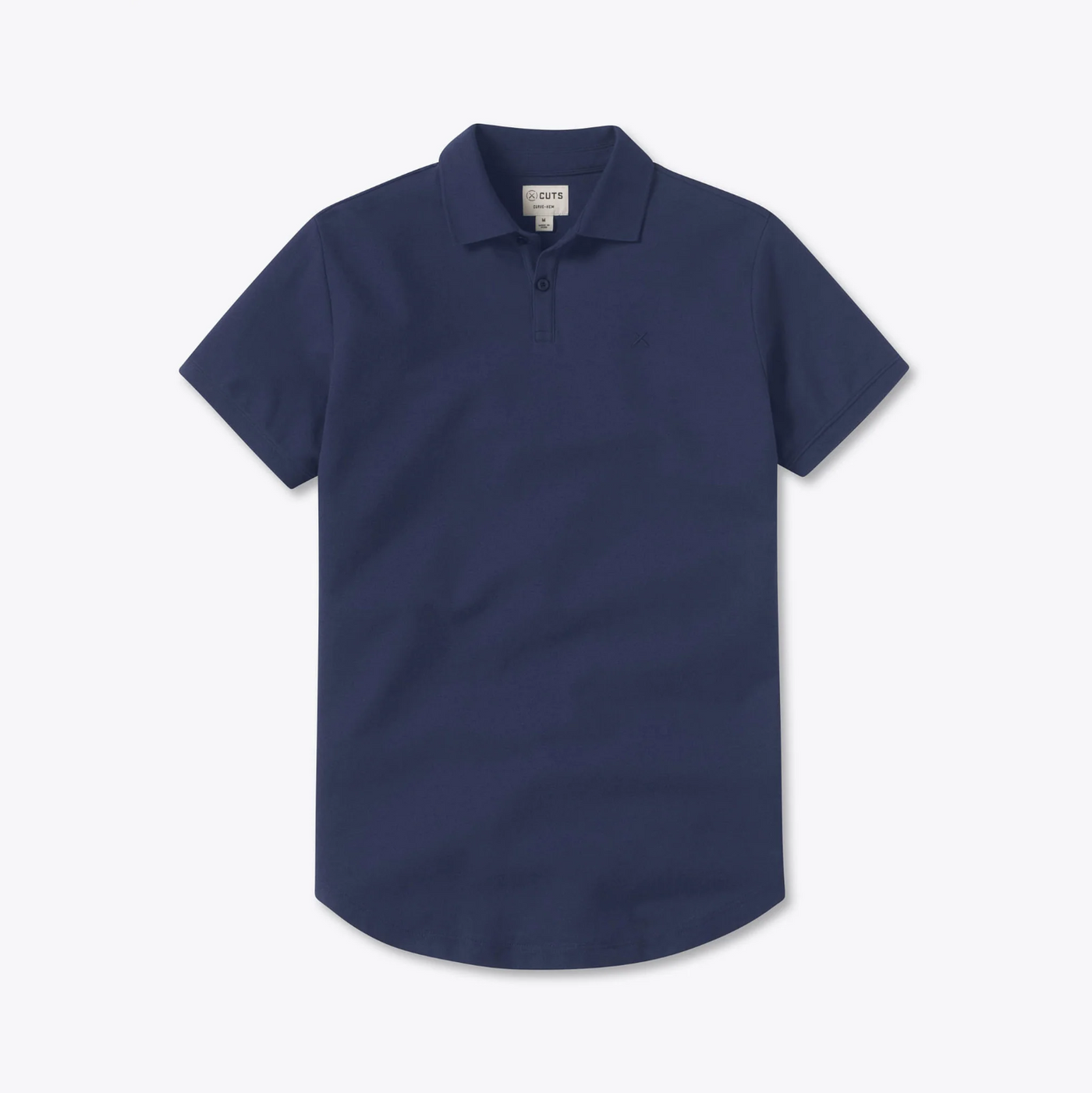 Cuts - Curve-Hem Prestige Polo - Pacific Blue