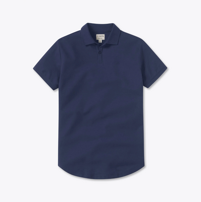 Cuts - Curve-Hem Prestige Polo - Pacific Blue