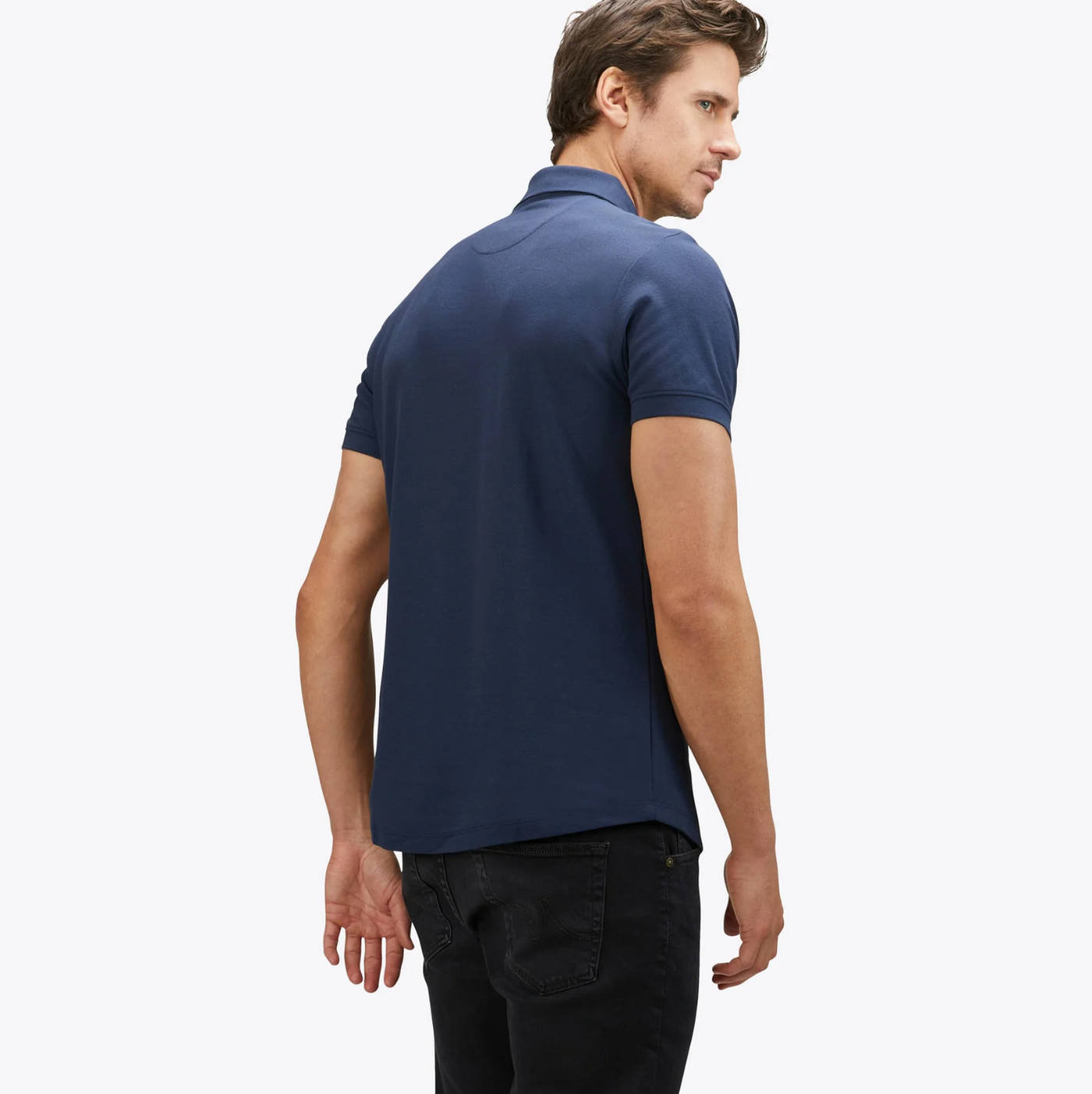Cuts - Curve-Hem Prestige Polo - Pacific Blue