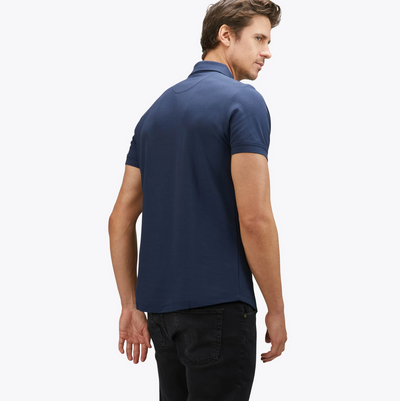 Cuts - Curve-Hem Prestige Polo - Pacific Blue