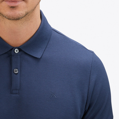 Cuts - Curve-Hem Prestige Polo - Pacific Blue