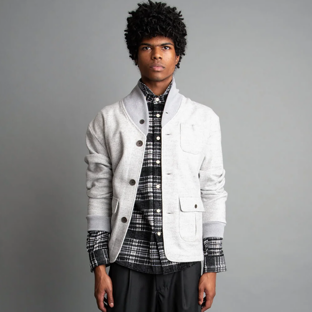 Descendant of Thieves - Infantry Cardigan - Ghost Grey