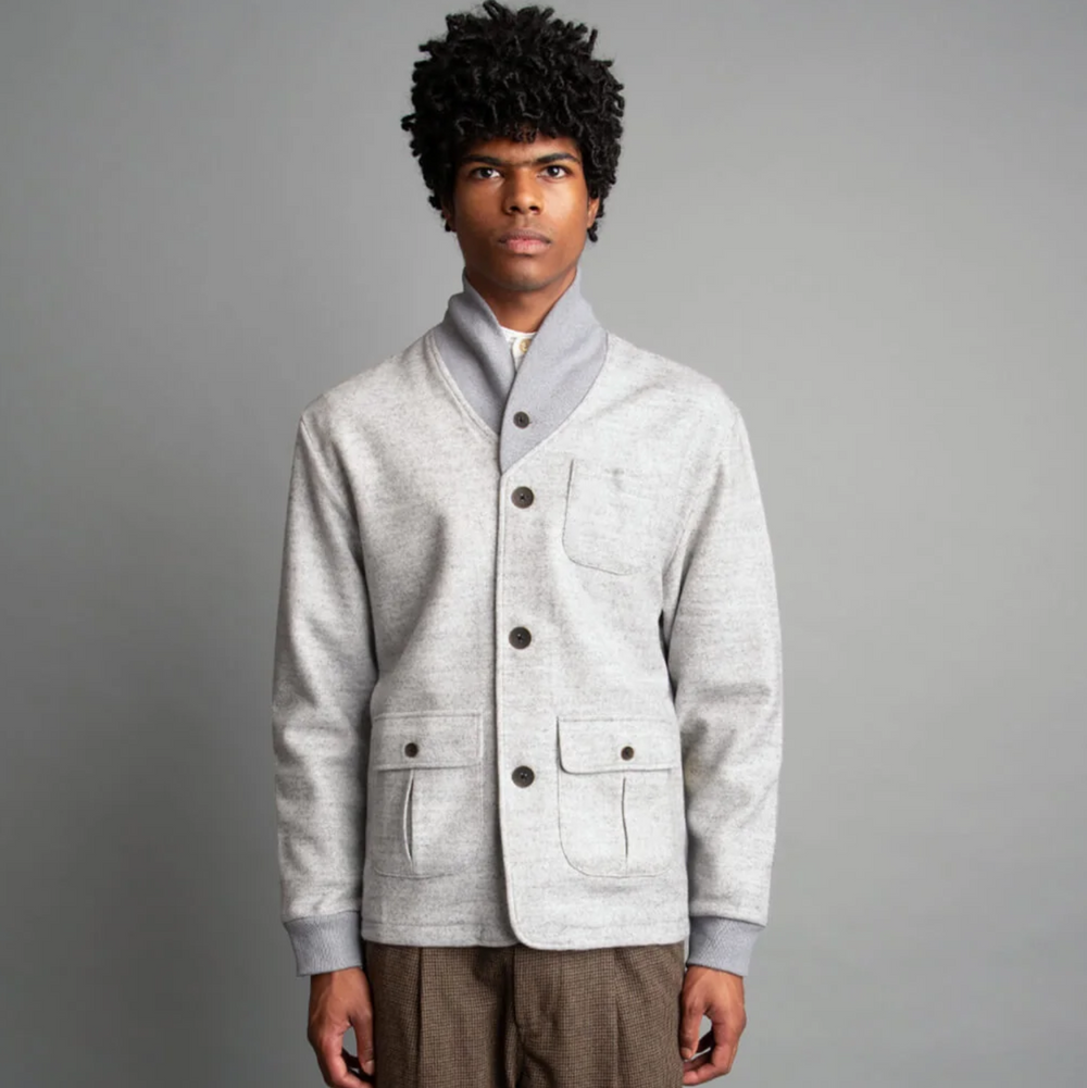 Descendant of Thieves - Infantry Cardigan - Ghost Grey