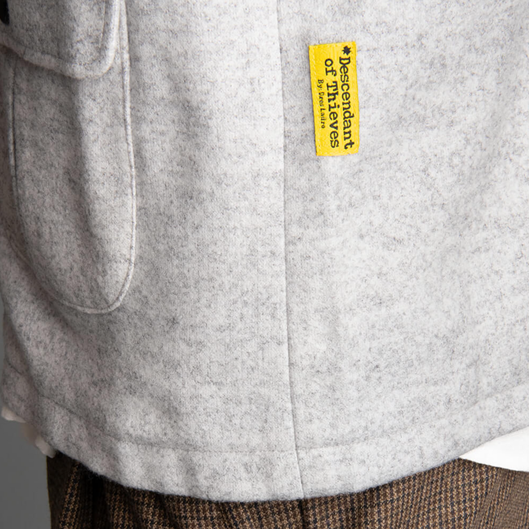 Descendant of Thieves - Infantry Cardigan - Ghost Grey