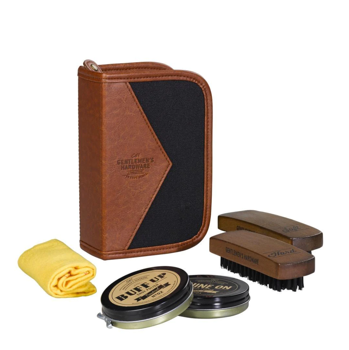 Gentlemen's Hardware - Canvas Shoe Shine Kit - Charcoal