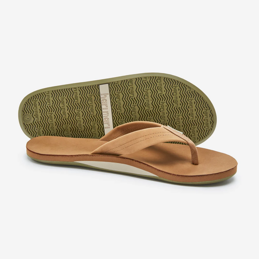 Hari Mari - Fields Flip Flop - Tan / Olive