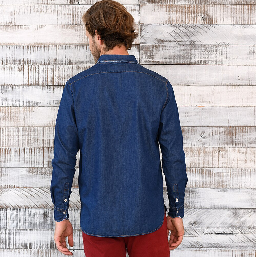 Jerry Kaye - Hand Distressed Denim Shirt
