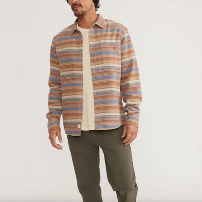 Marine Layer - Maddox Baja Stripe Overshirt