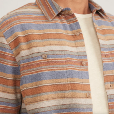 Marine Layer - Maddox Baja Stripe Overshirt