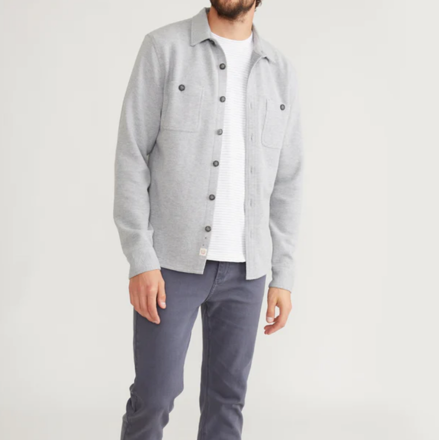 Marine Layer - Pacifica Stretch Twill Shirt - Grey