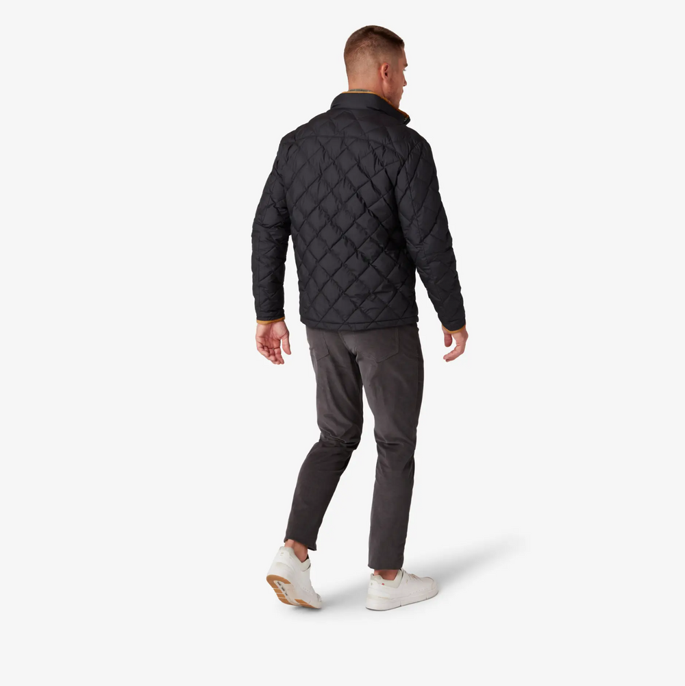 Mizzen + Main - Belmont Quilted Jacket - Black Solid