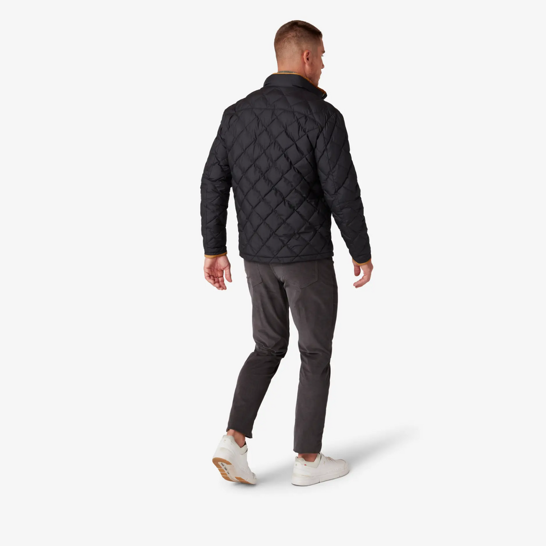 Mizzen + Main - Belmont Quilted Jacket - Black Solid
