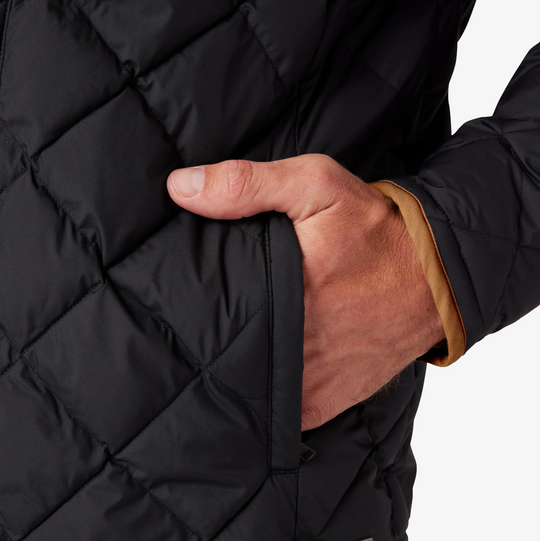 Mizzen + Main - Belmont Quilted Jacket - Black Solid