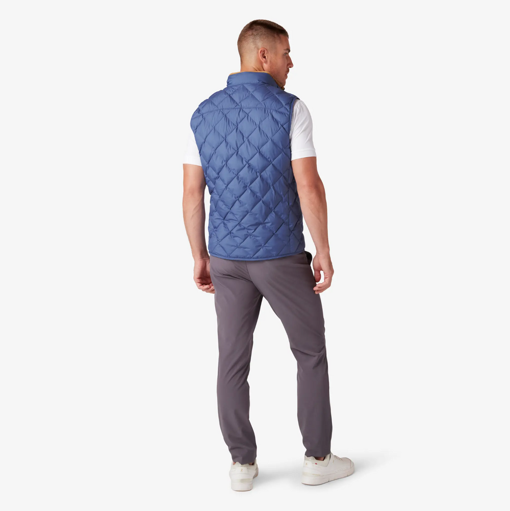 Mizzen + Main - Belmont Quilted Vest - Coastal Fjord Solid
