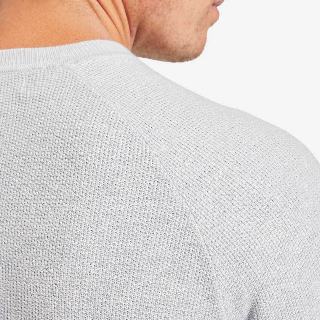 Mizzen + Main - Cassady Crewneck Sweater - Light Gray Solid