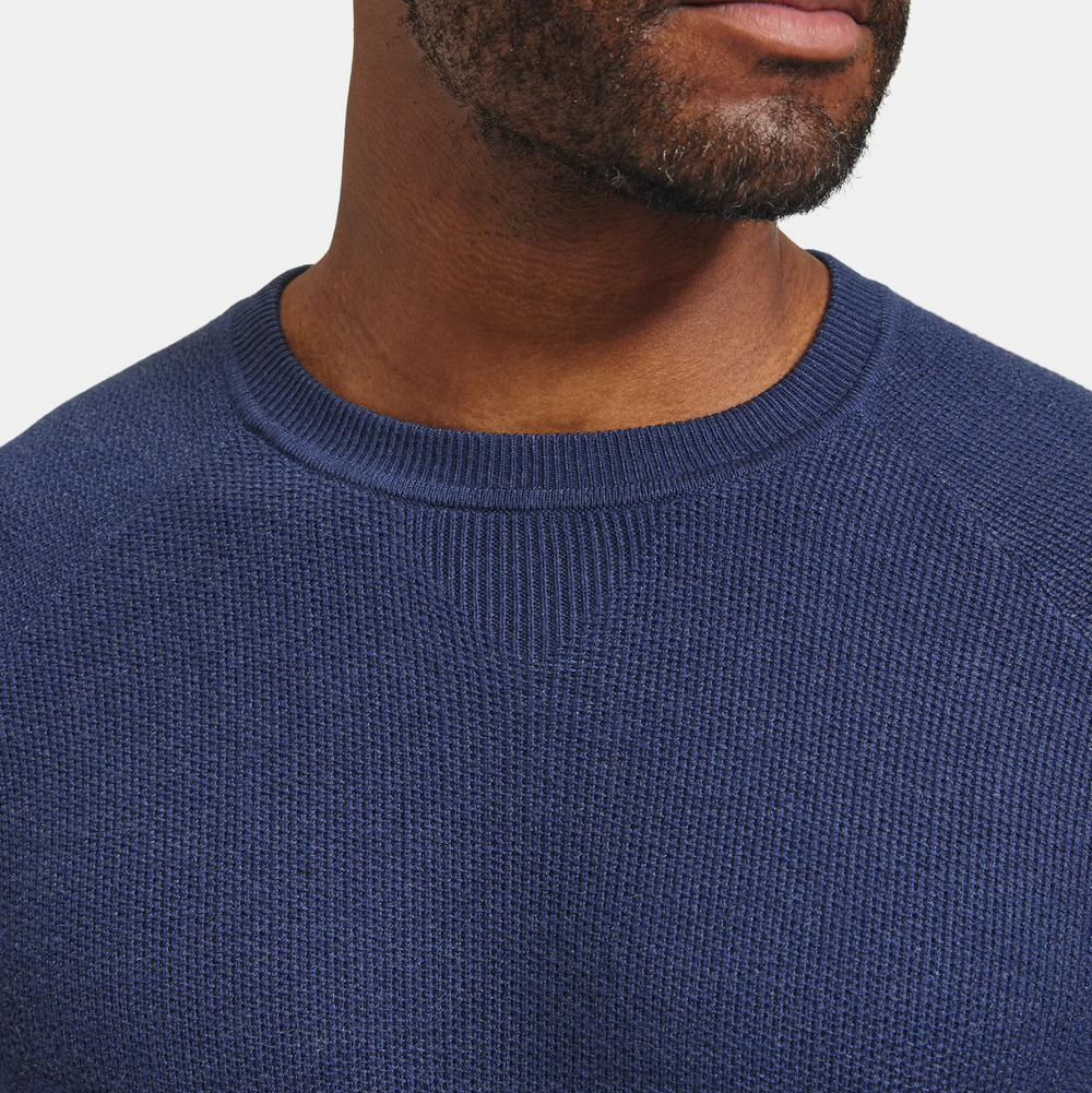 Mizzen + Main - Cassady Crewneck Sweater - Medieval Blue Heather