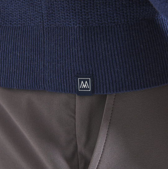 Mizzen + Main - Cassady Crewneck Sweater - Medieval Blue Heather