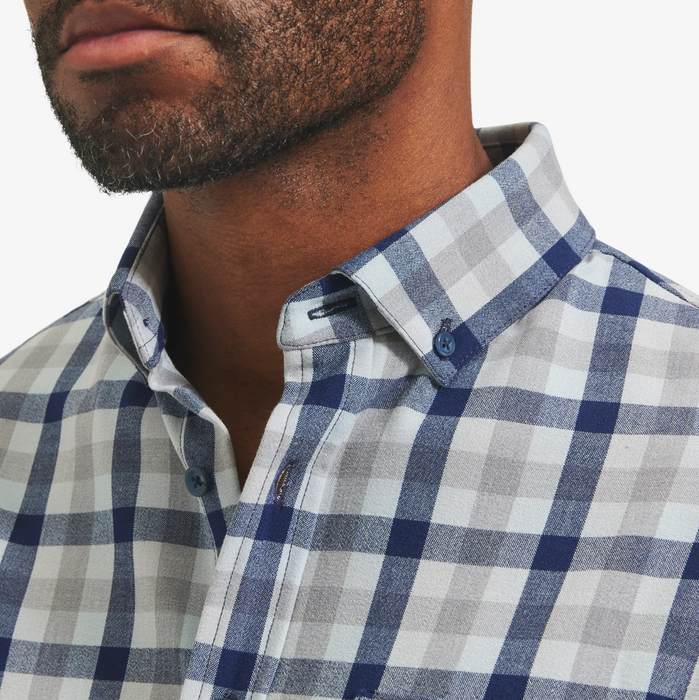 Mizzen + Main - City Flannel - Blue Multi Check