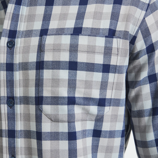 Mizzen + Main - City Flannel - Blue Multi Check