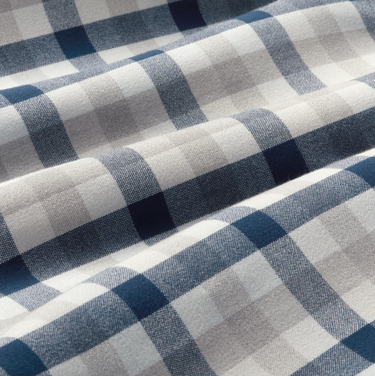 Mizzen + Main - City Flannel - Blue Multi Check