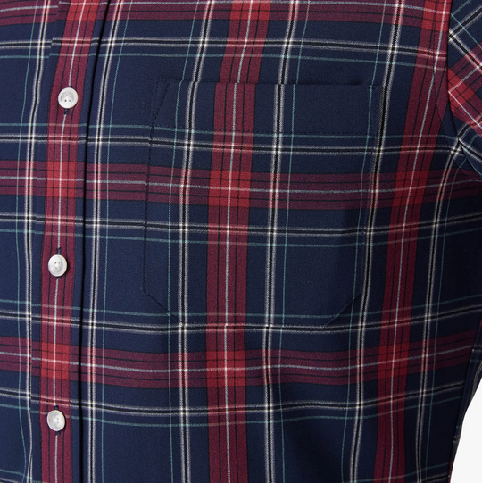 Mizzen + Main - City Flannel - Navy Tartan