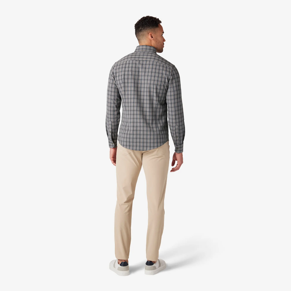 Mizzen + Main - City Flannel - Nickel Houston Plaid