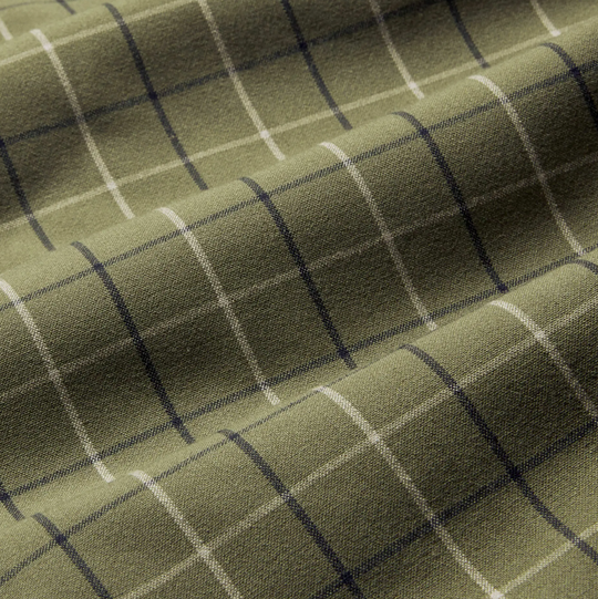 Mizzen + Main - City Flannel Shirt - Sage Mulholland Plaid