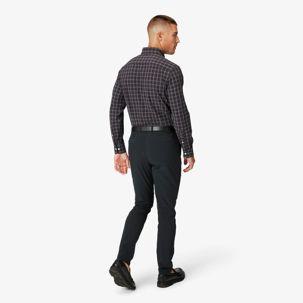 Mizzen + Main - Leeward Dress Shirt - Black Dallas Plaid