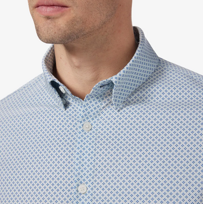 Mizzen + Main - Leeward Dress Shirt - Micro Chip Diamond Print