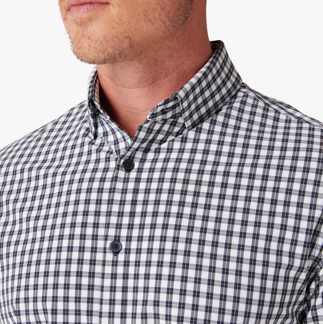 Mizzen + Main - Leeward Dress Shirt - Navy Belmont Plaid