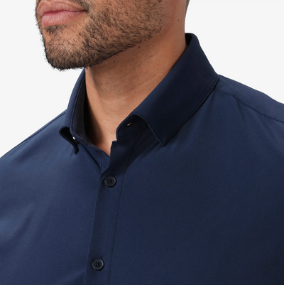 Mizzen + Main - Leeward Dress Shirt - Navy Solid