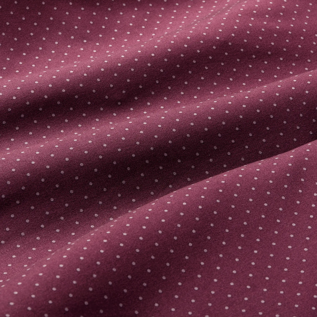 Mizzen + Main - Leeward Dress Shirt - Plum Gray Dot Print