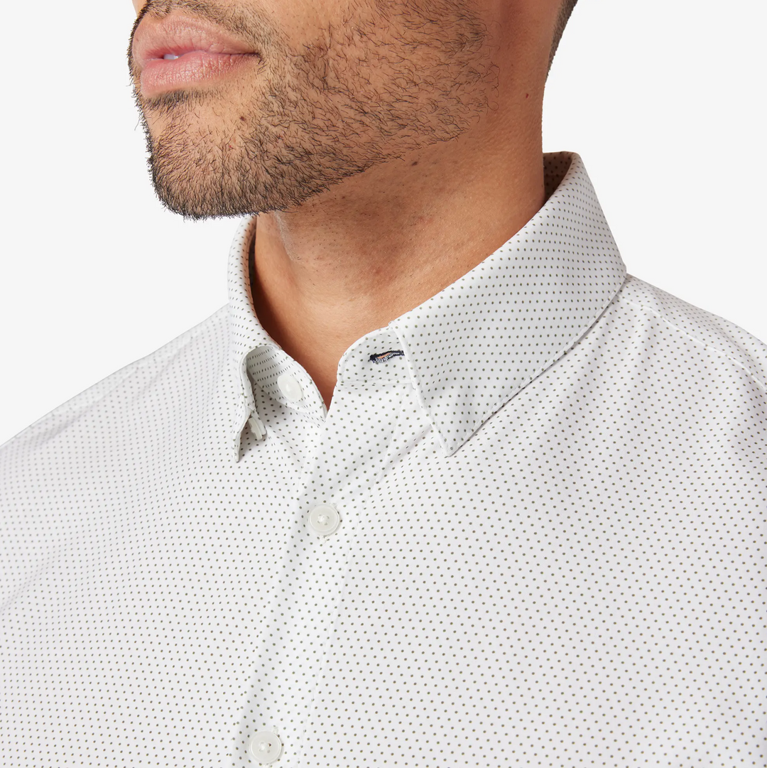 Mizzen + Main - Leeward Dress Shirt - Sage Dot