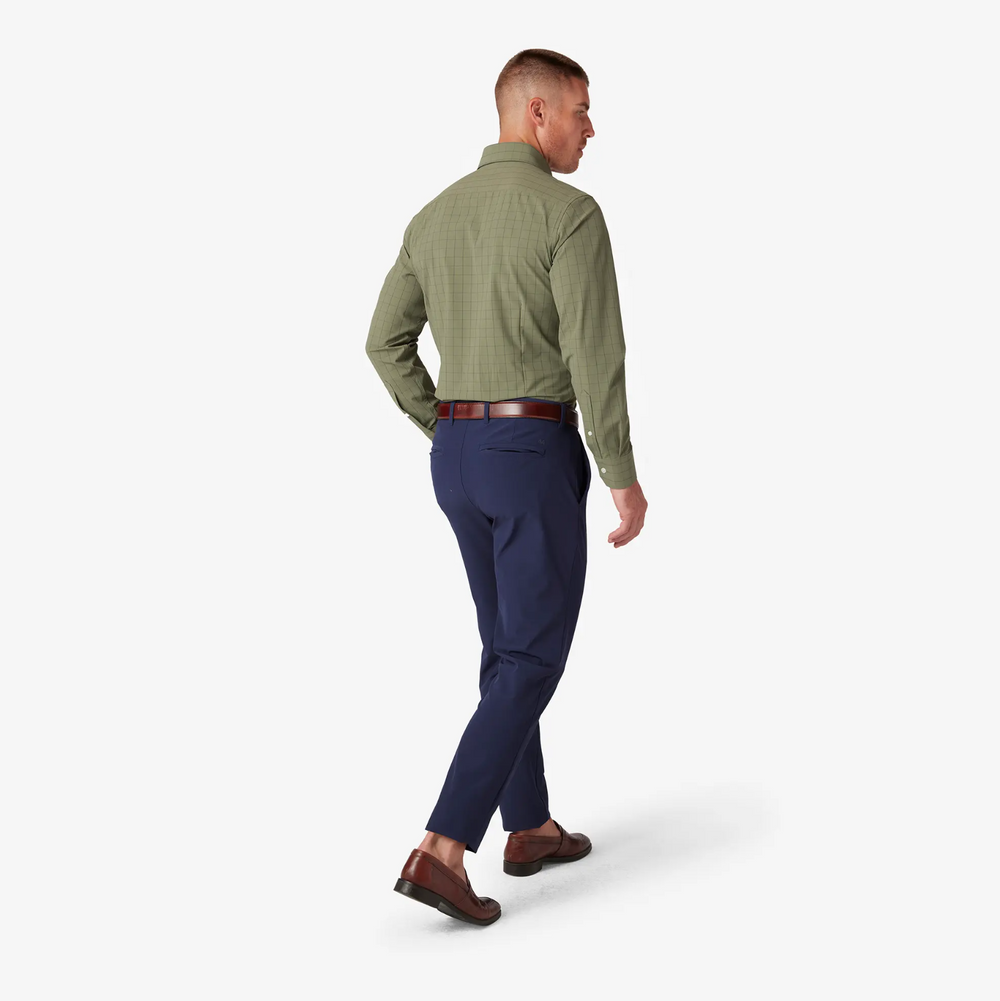 Mizzen + Main - Leeward Dress Shirt - Sage Lexington Plaid