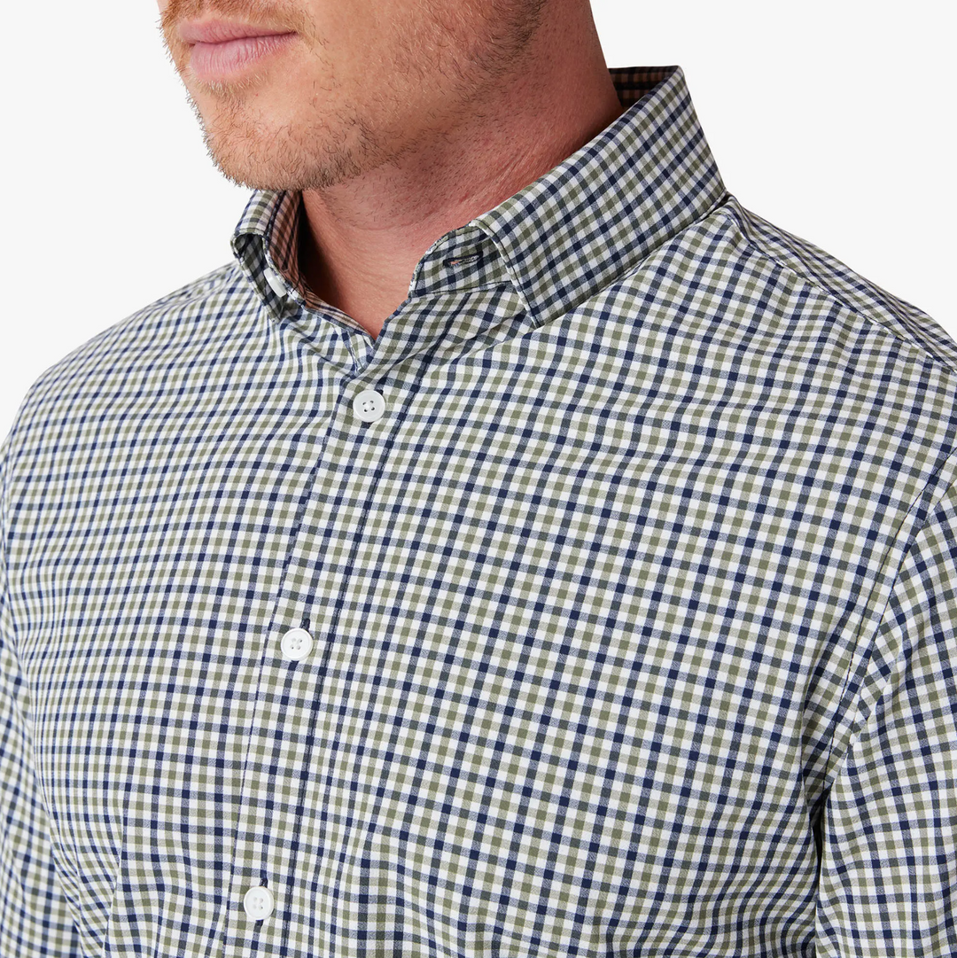 Mizzen + Main - Leeward Dress Shirt - Sage Multi Gingham