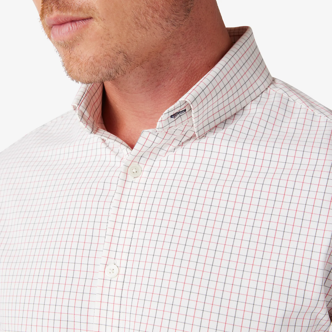 Mizzen + Main - Leeward Dress Shirt - White Manor Plaid
