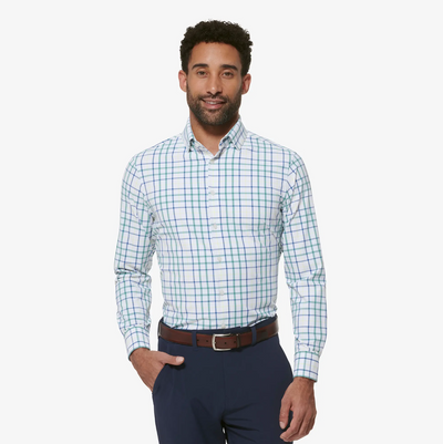Mizzen + Main - Leeward Dress Shirt - White Windowpane