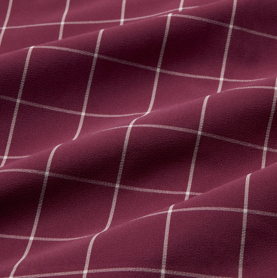 Mizzen + Main - Leeward No Tuck Dress Shirt - Garnet Washington Plaid