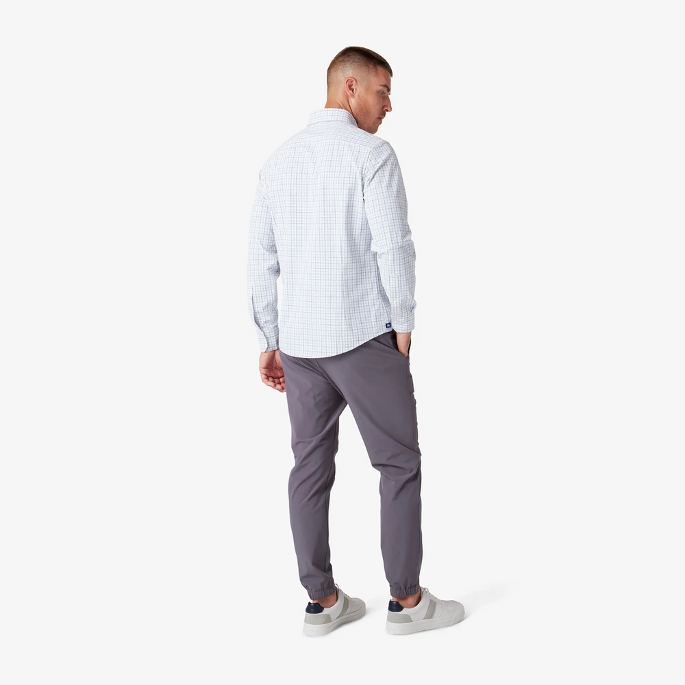 Mizzen + Main - Leeward No Tuck Dress Shirt - Sand Ludlow Plaid