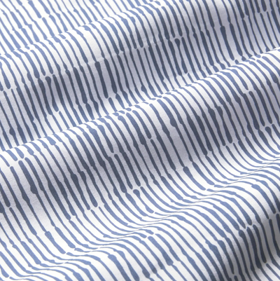 Mizzen + Main - Leeward Short Sleeve Dress Shirt - Coastal Fjord Marker Stripe