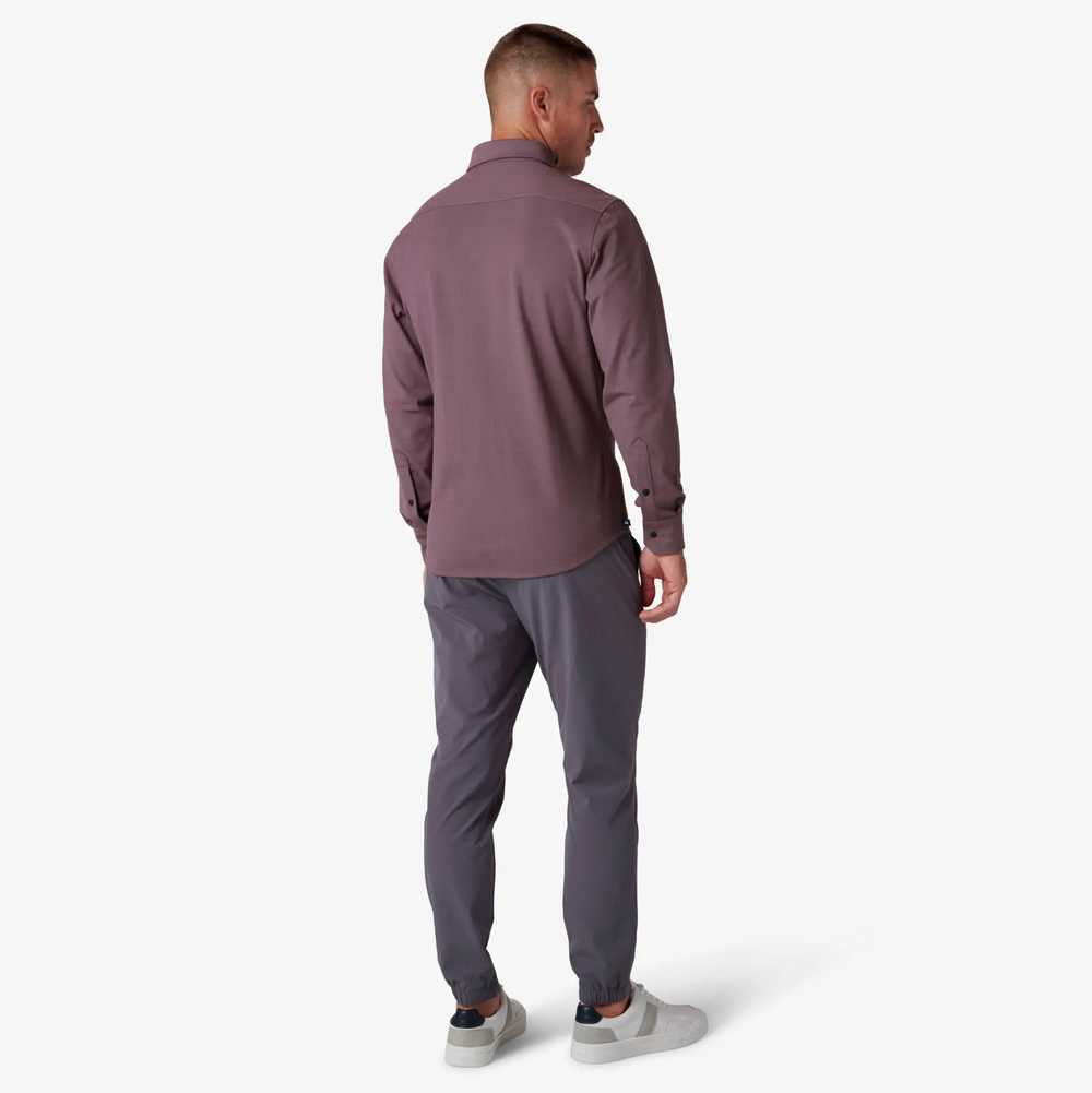 Mizzen + Main - Nolan Dress Shirt - Plum Heather